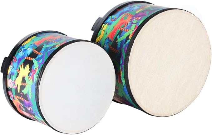 Floor Tom Drum for Kids 10 inch Percussion Instrument Music Drum with 2 Mallets for Baby Children Special Christmas Birthday Gift