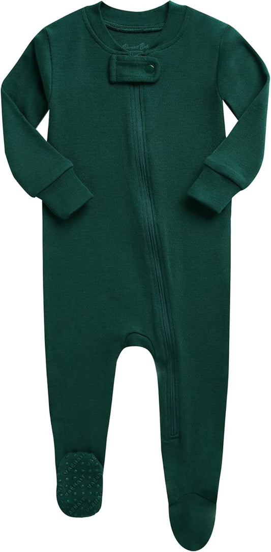 VAENAIT BABY Infant Toddler Boys Girls Footed One-Piece Sleep and Play Premium Modal Pajamas 1-2 Pieces