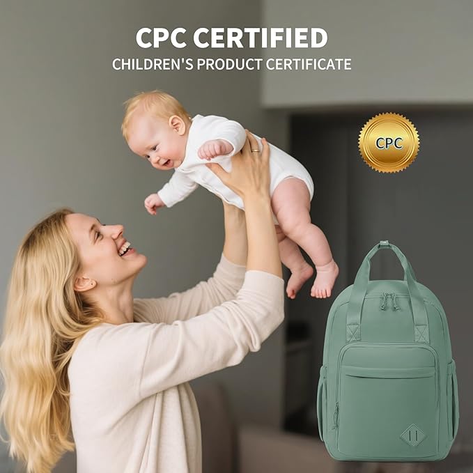 CEI-CEI Diaper Bag Backpack Large Baby Diaper Bag Water-resistant Travel Diaper Backpack for Boys Girls Newborn with Insulated Pockets, Changing Pad, Stroller Straps