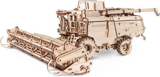 EWA Eco Wood Art Mechanical Model Grain Harvesting Combine GH800-864 pcs – Intricate Wooden Craft Kit - Sustainable DIY Assembly Kit for Adults and Teens