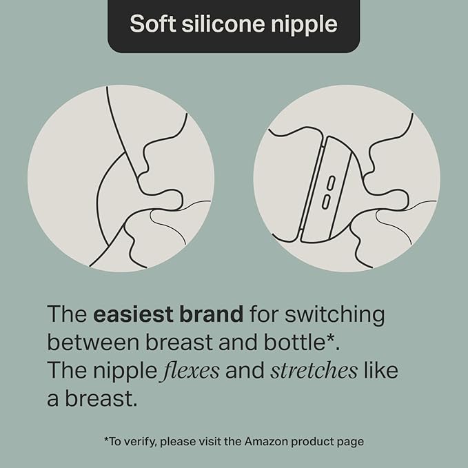 Tommee Tippee Advanced Anti-Colic 9 Oz BPA Free Baby Bottles, Newborn 0+ Months, Slow Flow Breast-Like Nipple, Unique Design Keeps Air Away from Milk and Baby, Clear, Pack of 4