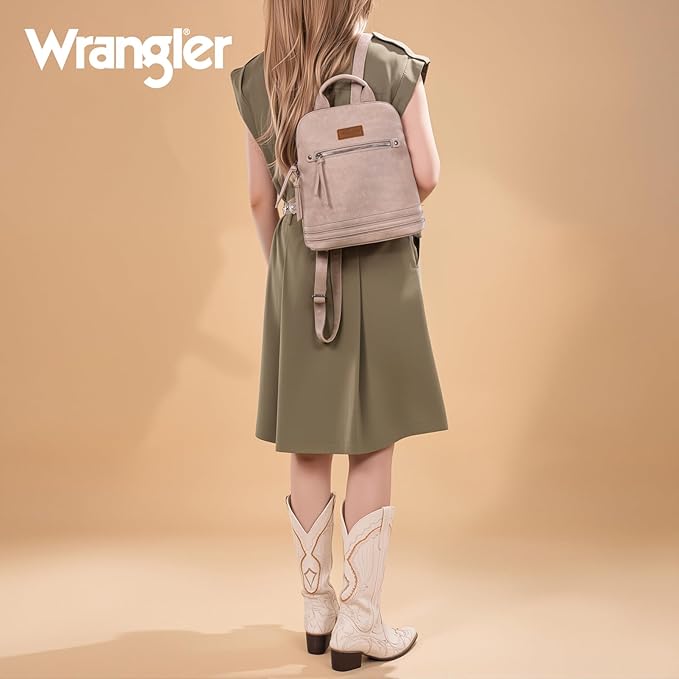 Montana West Wrangler Backpack Purse for Women Medium Ladies' Bookbag Travel Work Daypacks Bags