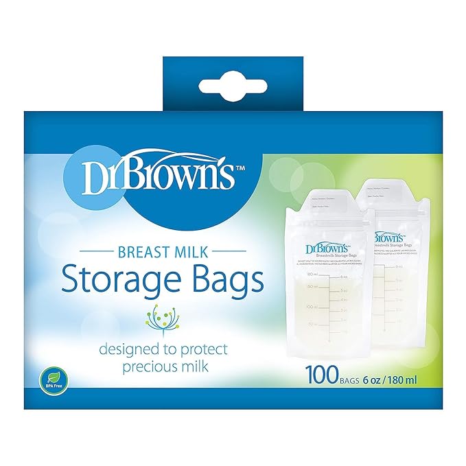 Dr. Brown’s Natural Flow MilkSPA Breastmilk and Bottle Warmer + Breastmilk Storage Bags, 100 Count