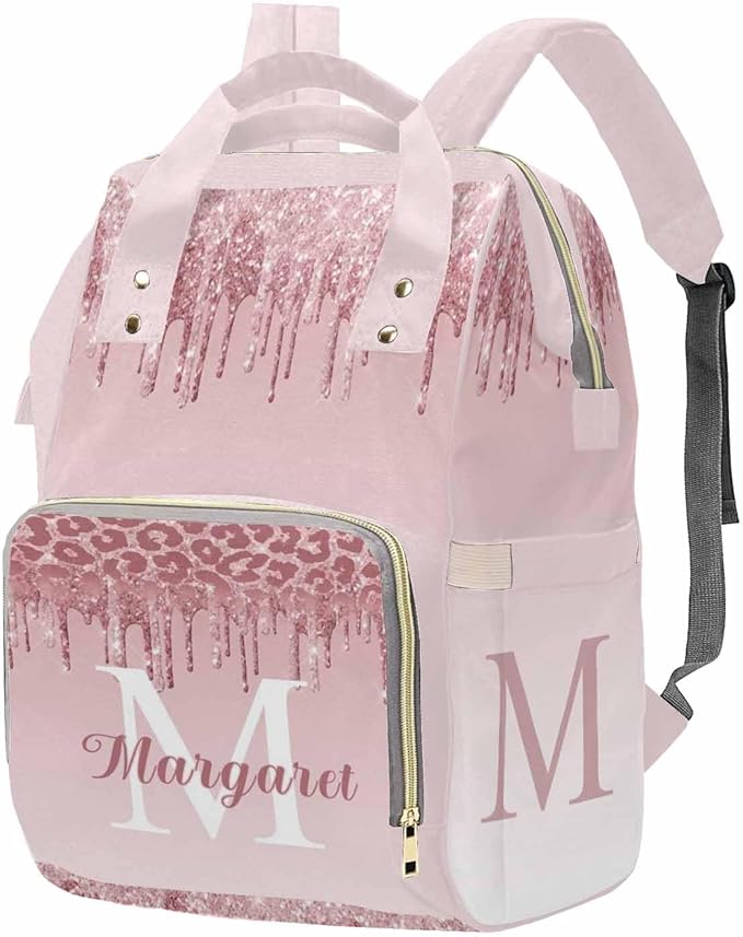 D-Story Custom Name Backpack For Mom Custom Backpack With Name Nappy Backpack Birthday Gift Casual Daypack Baby Diaper Bag Customized