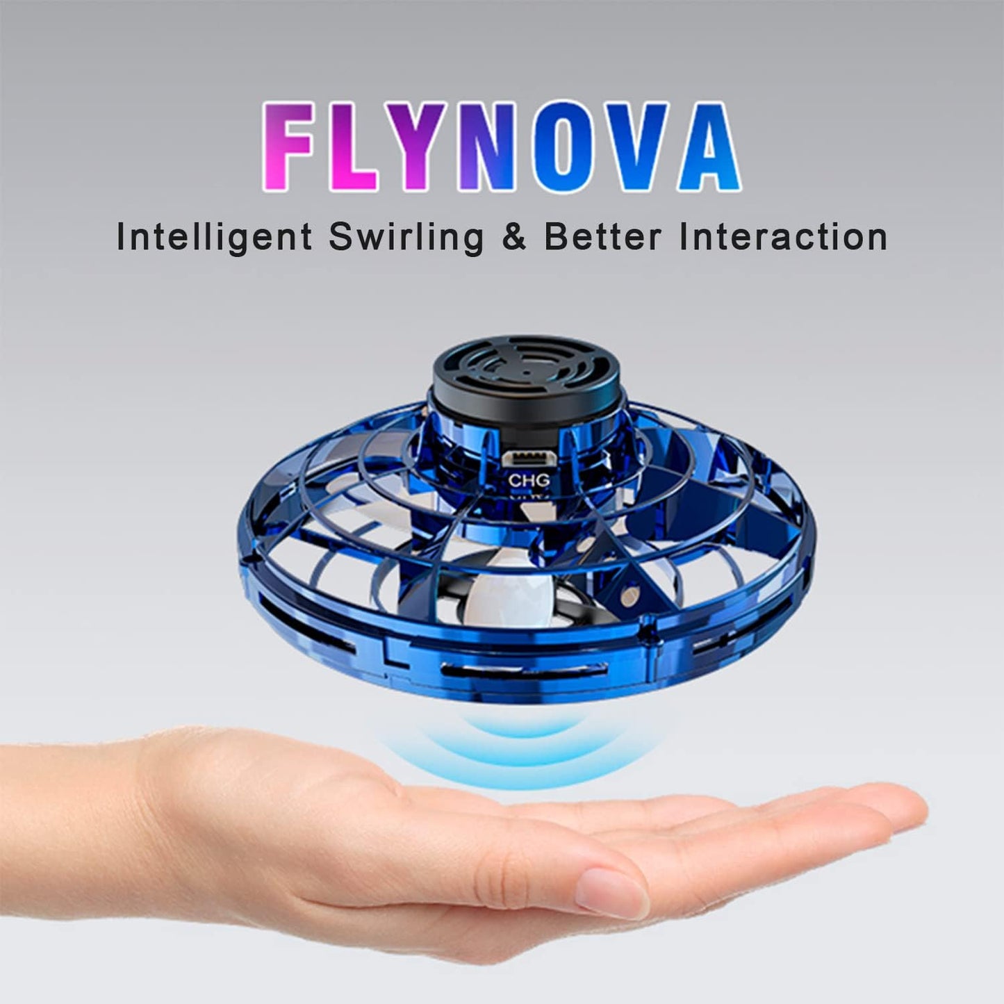 Cool Kids Light Up Toys,FLYNOVA Hand Operated UFO Drones,Mini Flying Orb with Lights,Hover Boomerang Fidget Spinner,Christmas Birthday Gifts For Boys Girls Teen 8 9 10 11+ Indoor Outdoor Fun Thing