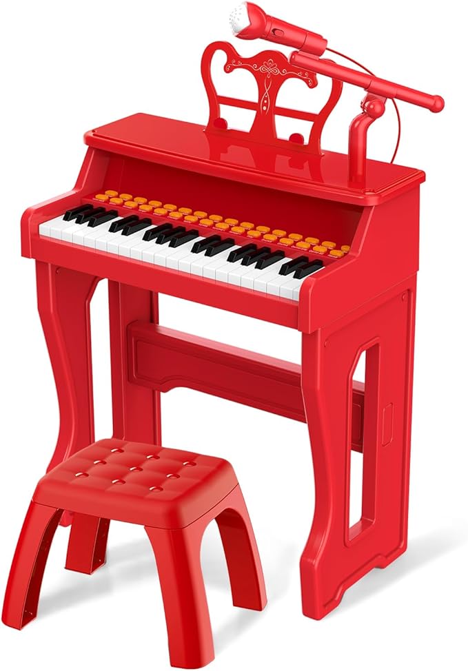 Toy Pianos for Kids Ages 3-7 - Children's Musical Keyboard for Beginners Boys Girls Birthday Gift Learning Piano 37 Keys 4 5 6 8 Years Old Girls and Boys Birthday Gift