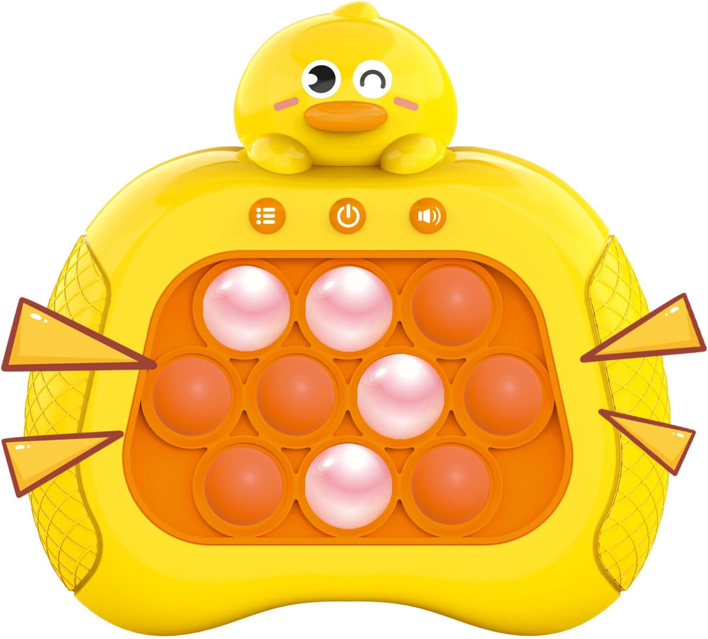 Quick Push Pop Game Fidget Toys Pro for Kids Adults, Handheld Puzzle Game Machine, Squeeze Poppet Sensory Fast Push Bubble Toy,Party Game,Birthday Gitfs Duck