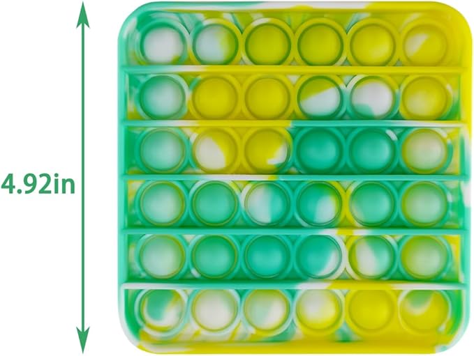 12 PCS Pop Fidget Sensory Toys for Party Favors,Push Pop Bubble Silicone Squeeze Sensory Toys for Kids Adult Autism Special Needs Stress Relief Gift for Birthday Christmas Valentine Classroom Prizes