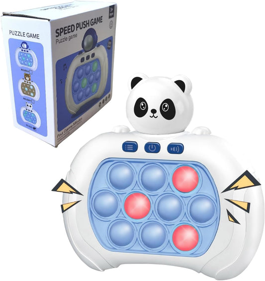Fast Push Game,Push Game Fidget Toys,Handheld Game Console for Kids,4 Modes Games,That Exercises Reaction Ability and Improves Concentration | Gift Ideas for Kids (Panda)
