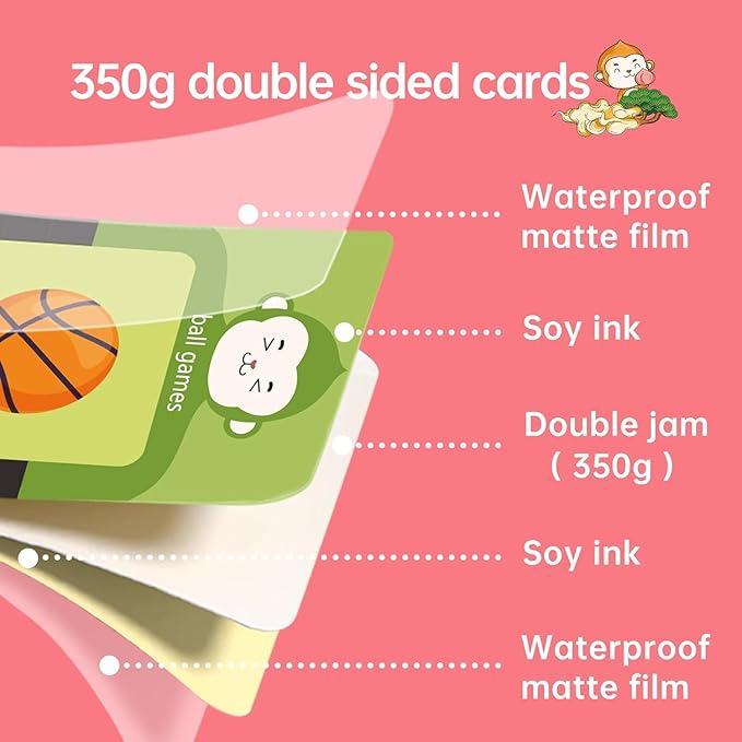 Toddler Gifts Talking Flash Cards for 1 2 3 4 5 Year Old Boys and Girls, Autism Sensory Toys for Autistic Children, Learning Educational Montessori Speech Therapy, 296 Pro Words Pink