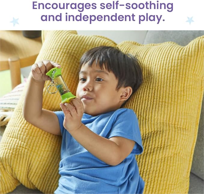 hand2mind Soothing Swirlers Sensory Tubes, Mini Fidget Keychains, Anxiety Relief Items, Calming Toys for Kids, Calm Down Corner Supplies, Quiet Fidgets for Classroom, Toddler Car Toys for Travel