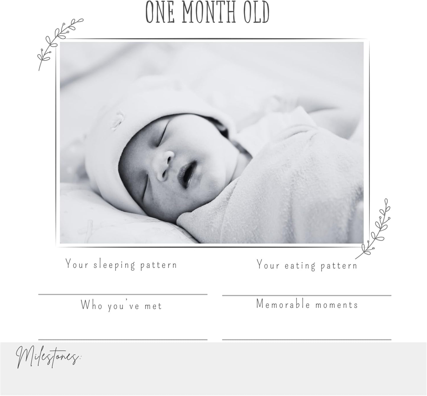 Joss & Lac Design Gender Neutral | Minimalist Keepsake Memory Book Photo Album for Baby Boy or Girl First 5 Years – A Milestone Book to Record Every Event from Birth to Age 5 (Sky Star)