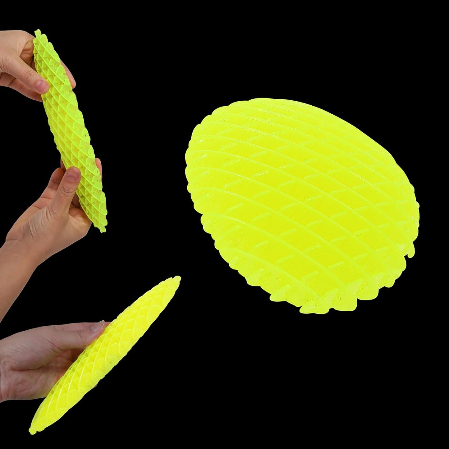 Night Glow Worm Fidget Toy, Funny Pocket Fidget Toy, Stress Relief Toy, Resistance Fidget Toys Sensory Stress Anxiety Relief Toys for Kids Adults (Green)