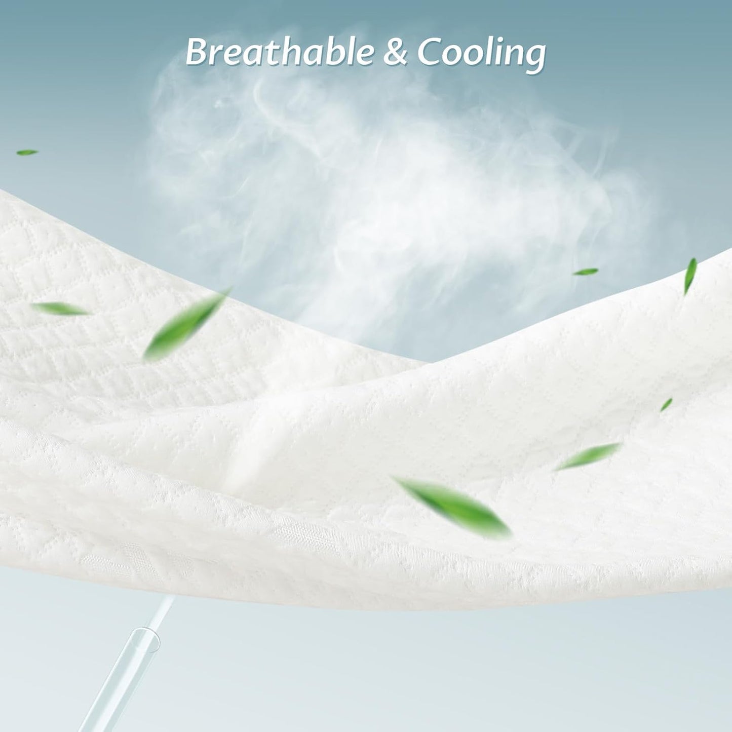 King Size Mattress Protector with Zipper - 100% Waterproof Zippered Mattress Cover - Soft & Cooling Noiseless Bed Mattress Covers - Top Removable Mattress Encasement 13-15" Deep