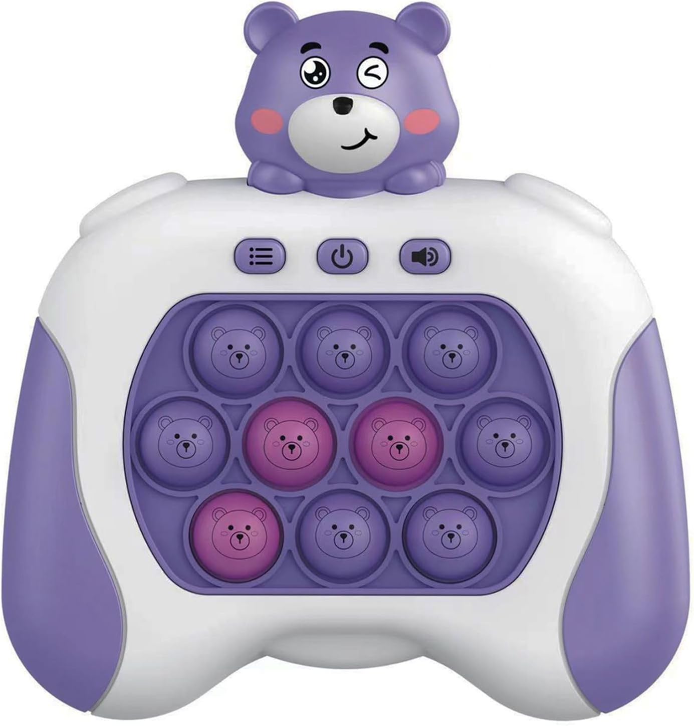 Fast Quick Push Bubble Pop Fidget Toy, Electronic Light Up Game Console, Cool Birthday Present for 6 7 8 9 10-12 Year Boys and Girls Pop Up Stress Relief Toy, Concentration Speed Puzzle Game for Kids