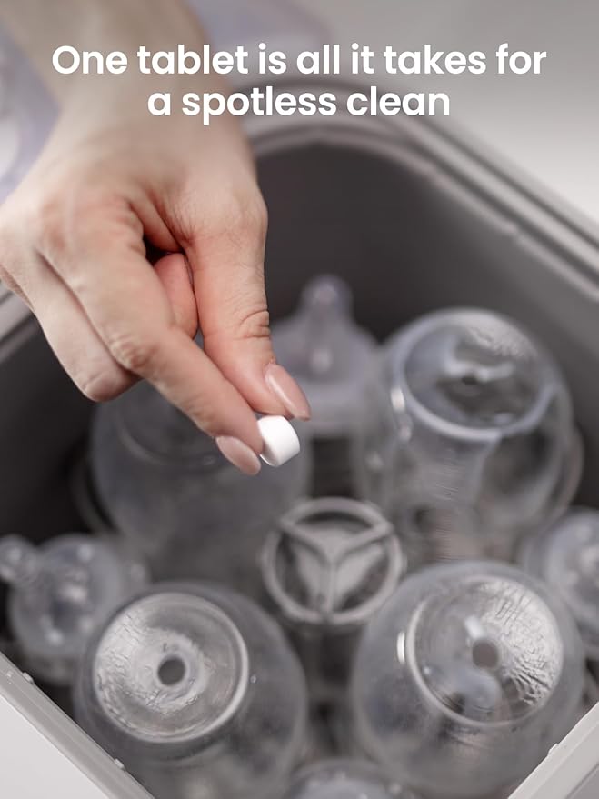 GROWNSY Washing Tablets 40PCS Detergent for Momcozy, Baby Brezza Bottle Washers, Bottle Washer Tablets Compatible with All Brands Baby Bottle Washers