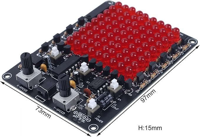 Soldering Learning Kit, ICSTATION LED Soldering Practice Kit With Knob Control LED Light Kit Soldering Project for Back to School Students STEM Teaching and Learning Education