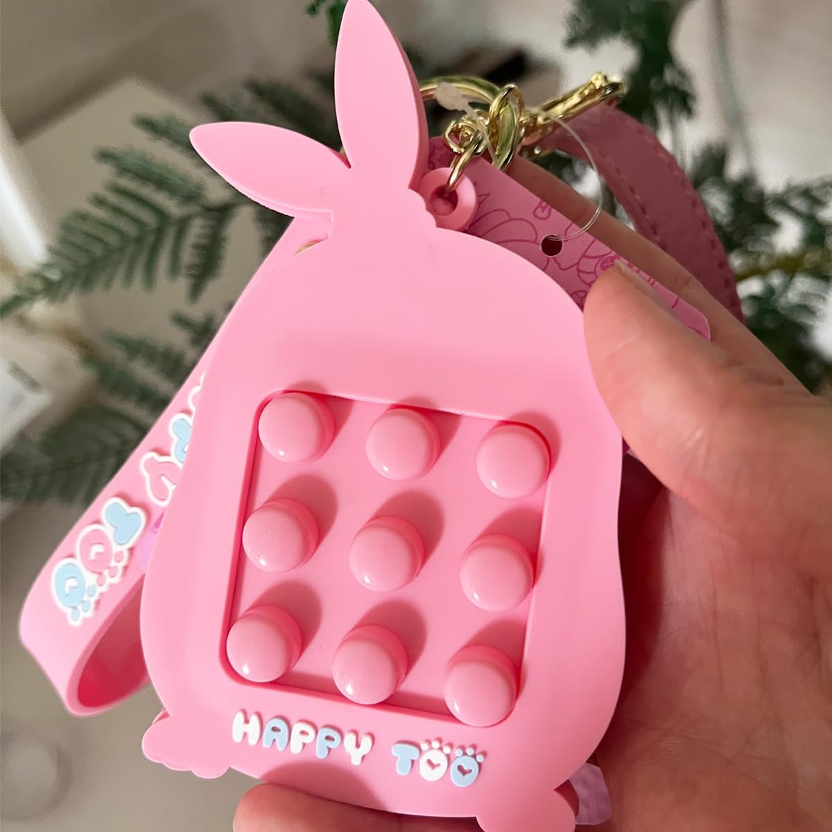 Stress Relief Pop Fidget Rabbit Toy,Adult Stress Reduction Toy, Fingertips Sensory Toy for Autism, Anxiety, ADHD, Office Relaxation, Easter Gift Stuffer, Portable (E-Stress Relief Toy)