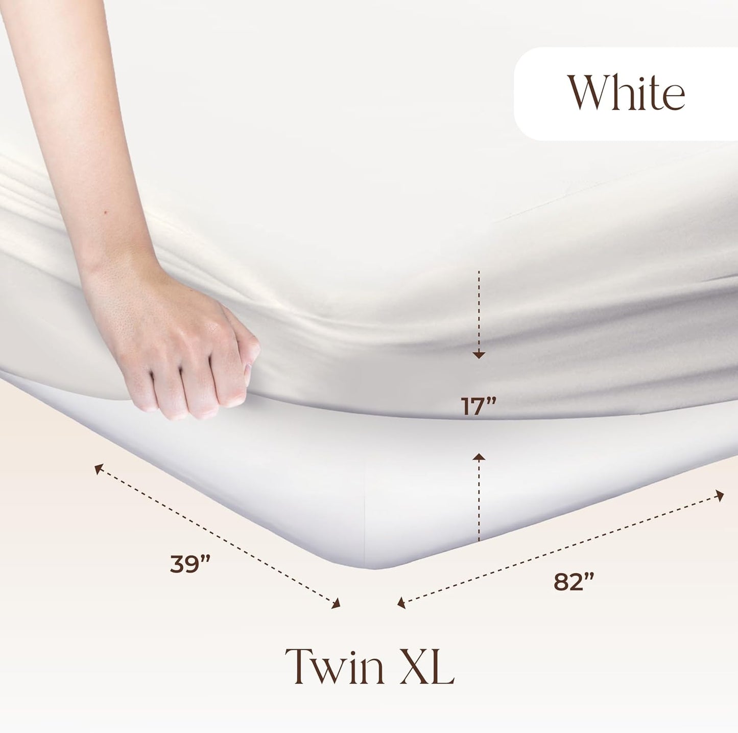 Organic Waterproof Mattress Protector Twin XL Size -100% Waterproof Mattress Pad w/Extra Soft Quiet & Breathable Triple Layer Protection -GOTS Certified Machine Washable Deep Pocket Design(Twin XL)
