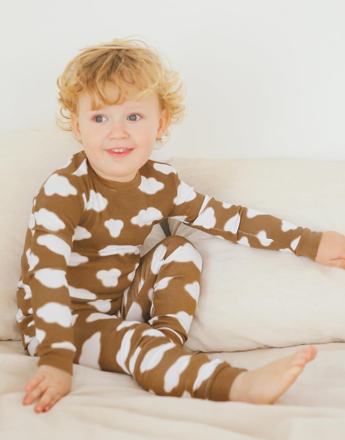 VAENAIT BABY 6M-12Y Kids Unisex Girls & Boys Soft Comfy Modal Tencel Sleepwear Pajamas 2pcs or 4pcs Set