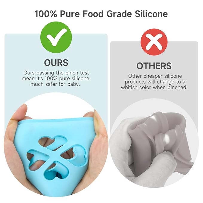 MORLIKE 4 Pack Silicone Sleeves Only Fit 5 oz/150 mL Dr. Brown's Wide Neck Glass Baby Bottle, 100% Silicone Covers Protect Baby Glass Bottle, Easy to Grip Bottle Holders for ‎WB53700-WEB ‎WB51700-P4