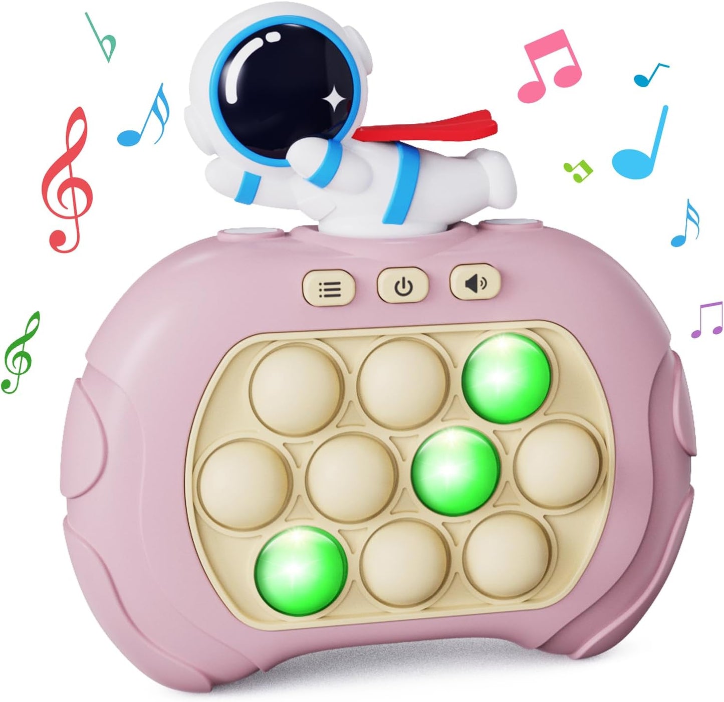 Fidget Toys Light Up Game, Handheld Games for Kids, Quick Push Bubbles Game Console, Autism Sensory Toys Birthday Gifts for Old Boys Girls Kids Teens