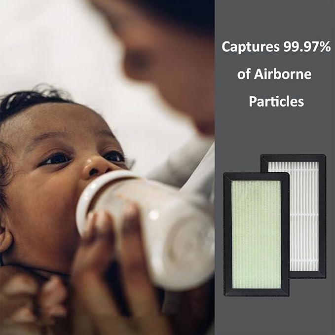 6 Pack HEPA H13 True Filter Replacement for Dr. Brown's Sterilizer and Dryer for Baby Bottles and Pacifiers