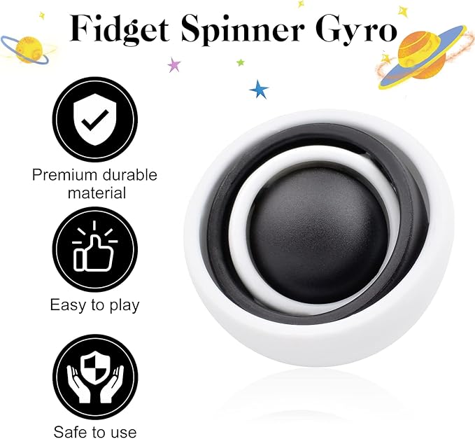 Fidget Toy for Adults,Sensory Toys for Kids, Gift Ideas for Boys Girls Teens Kids, ADHD Autism Stress Relief Quiet Finger Toy Hand Fidget Spinner for Man