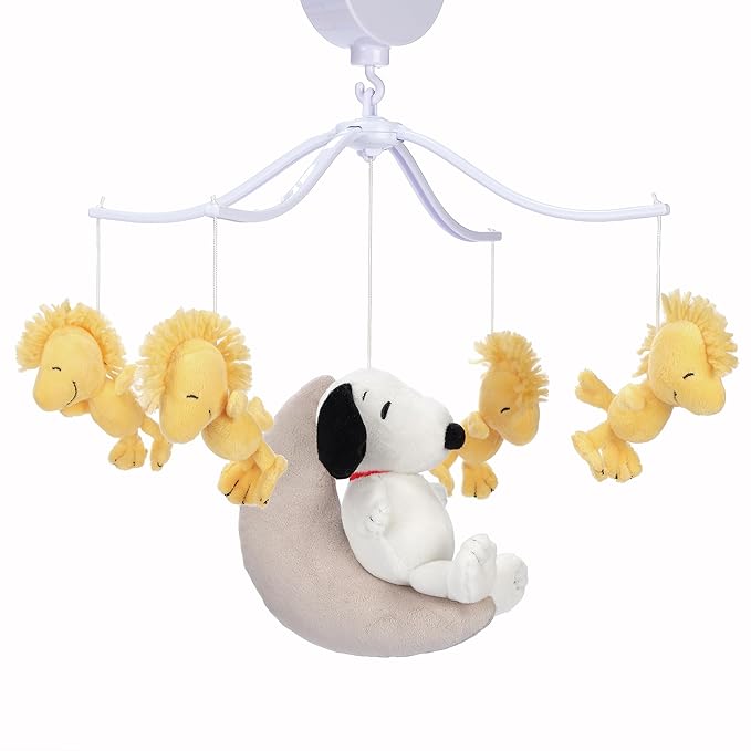 Bedtime Originals Snoopy Love Musical Baby Crib Mobile Soother Toy
