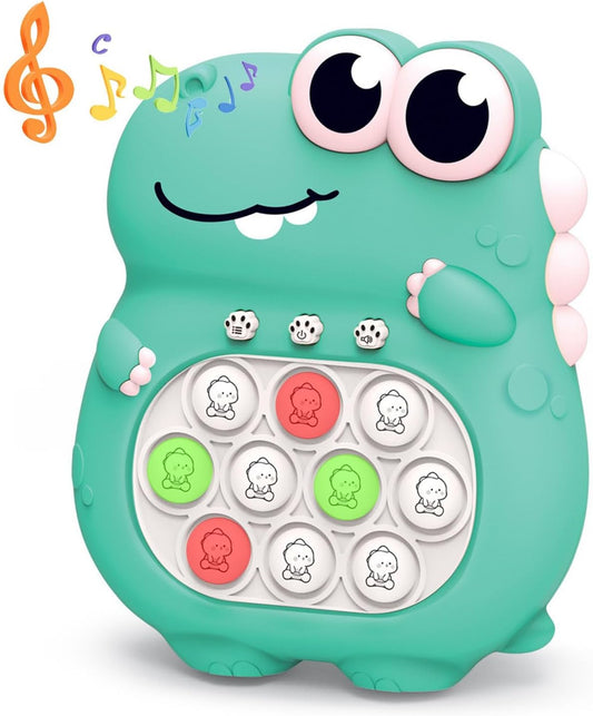 Fast Quick Push Bubble Pop Fidget Toy, Electronic Light Up Game Console, Cool Birthday Present for 6 7 8 9 10-12 Year Boys and Girls Pop Up Stress Relief Toy, Concentration Speed Puzzle Game for Kids