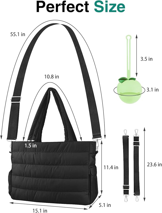 Diaper Bag Tote, Baby Diaper Tote Bags Crossbody Hospital Bag Travel Large Mommy Bag, with Silicone Pacifier Case