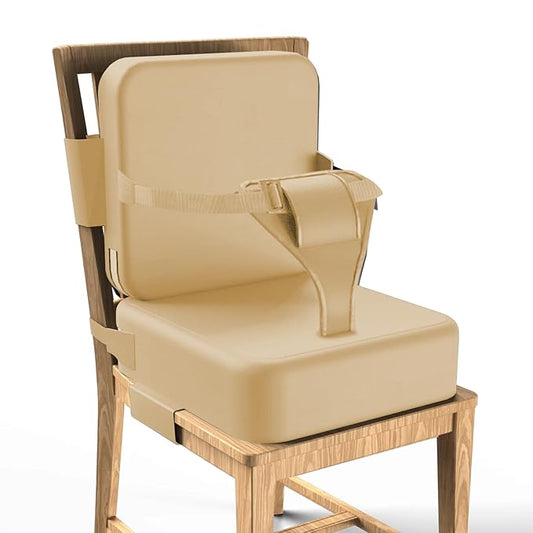 Toddler Booster Seat for Dining Table,Booster Seat for Kitchen Chair with Extended Straps,2PCS Portable with Safety Buckles,Suitable for Kids Aged 3-12 in Restaurants