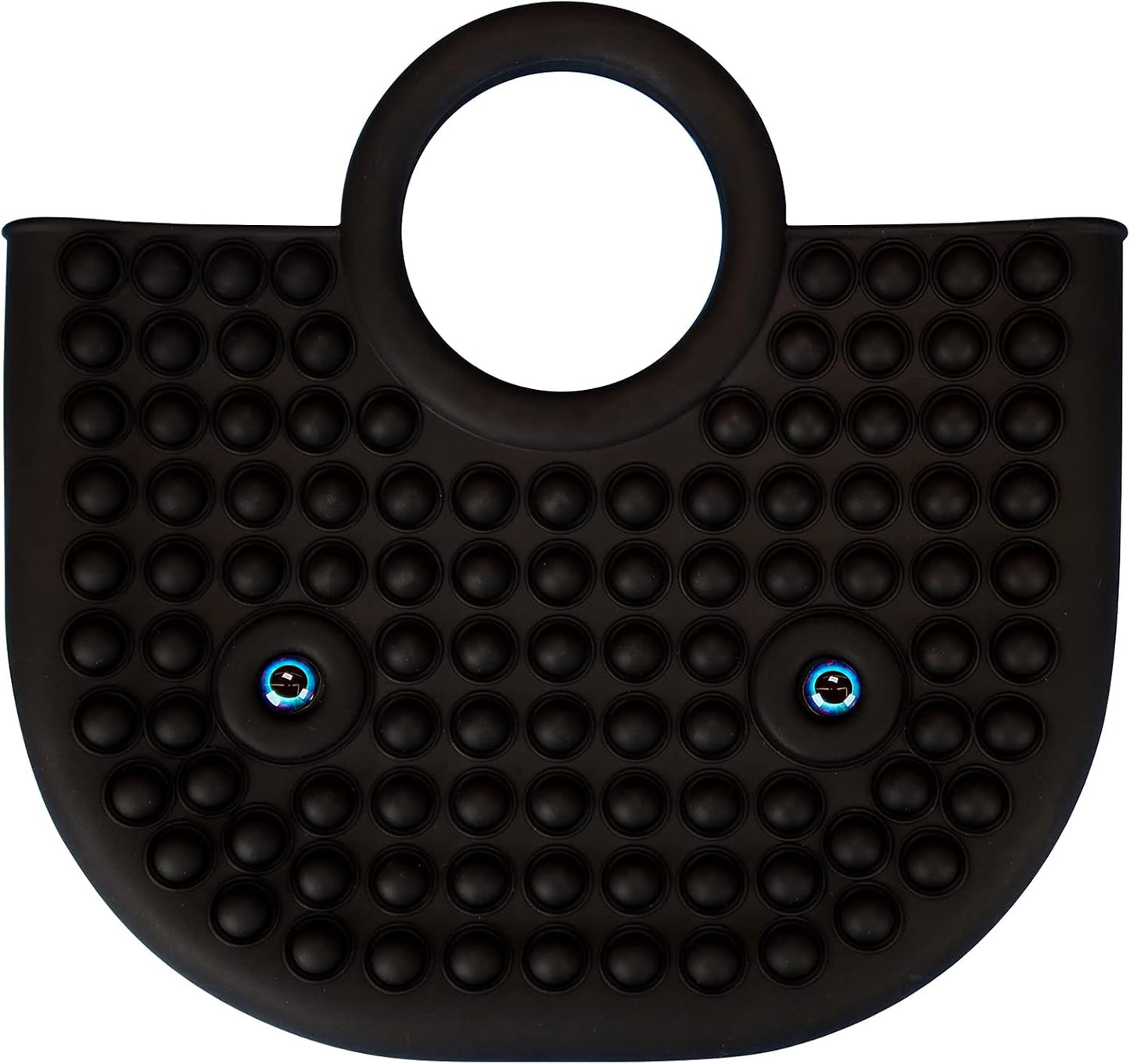 BABANA Fidget Purse for Girls - Bubble Push Pop Bag with Crazy Eyes, Silicone Fidget Handbag Toy for Kids | Birthday, Easter