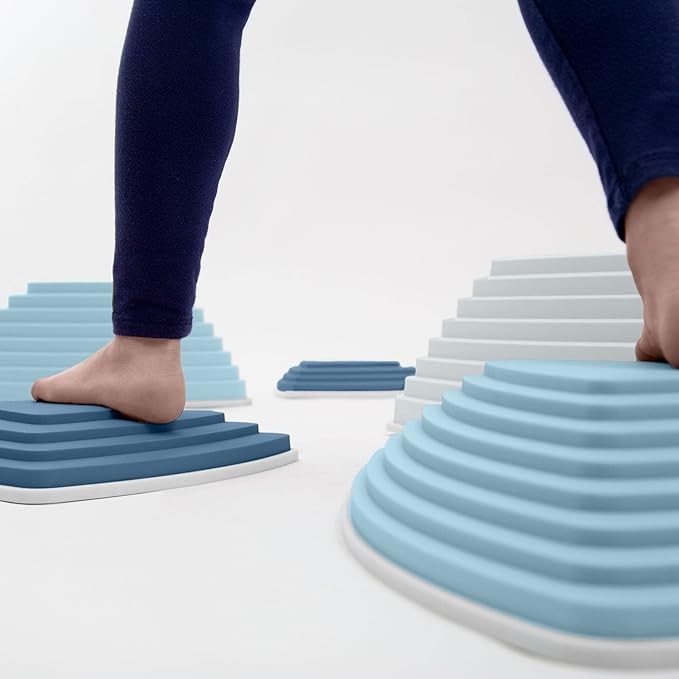 JumpOff Jo - Rocksteady - Balance & Coordination Enhancing Blocks and Stepping Foam Stones, Sensory Toys for Kids - Indoor and Outdoor Obstacle Course