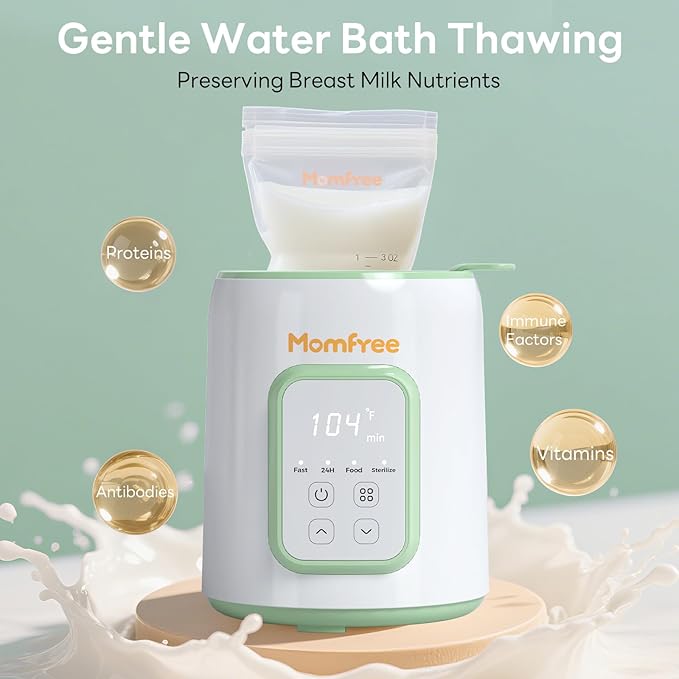 Bottle Warmer, 8-in-1 Fast Baby Bottle Warmer for Breastmilk and Formula,Milk Warmer with Accurate Temperature Control and Automatic Shut-Off,Multifunctional Bottle Warmers for All Bottles(Green)