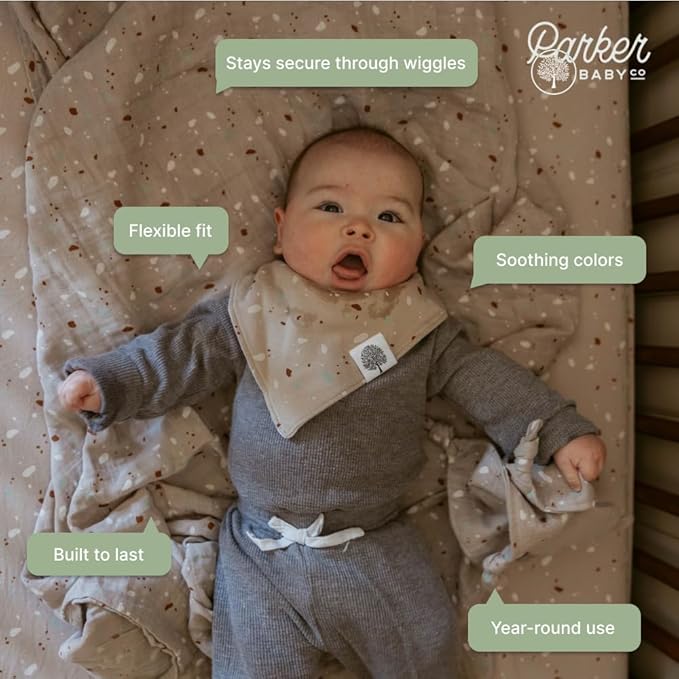 Parker Baby Soft & Durable Fitted Baby Crib Sheets | Snug Fit for Standard Crib Mattresses | Machine Washable, Fade-Resistant & Modern Nursery Designs