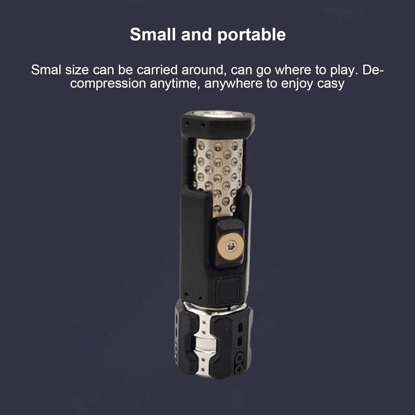 Fidget Slider Toy, 5 Stage Push 2 Stage Slide Toys, Ratchet Clik Fidget Toys Slider Black Metal Fidget Toy Fidget Rotating Slider Toy