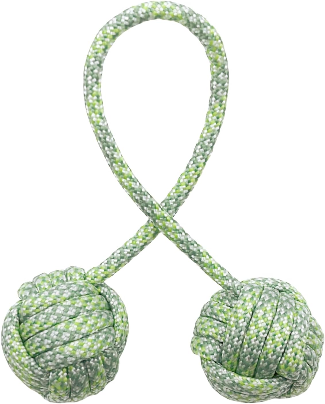 Fidget Beads Skill Toys, Fidget Toys, Parachute Cord and Steel Beads Handmade Fidget Beads, Beginners Worry Beads, Portable EDC Leisure Toys (Green)