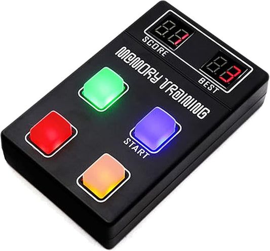 ISolderStore Light Up Memory Practice Game Handheld Electronic Soldering Practice Kit DIY Soldering Project Color Memorizing Classic Board Games