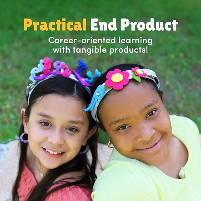 Dear Smart Girl DIY Light-Up Headband: Electrical Engineering STEM Activity Kit, Build Confidence & Skills, Gift for Girls Ages 8-12, Award Winning STEM Education Activity