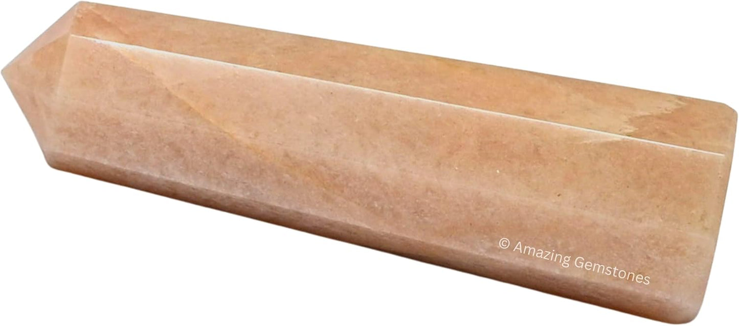 Amazing Gemstone Cream Moonstone Crystal Towers ~ Natural Healing Crystal Point Obelisk for Reiki Healing and Crystal Grid (2 to 3 INCH)