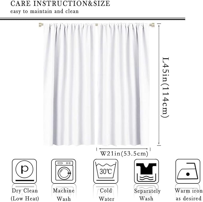 Kids Dinosaur Curtains for Boys Girls Bedroom Decor Cartoon Dino Colorful Cute Funny Wildlife Animal Printed Blackout Rod Pocket Window Drapes for Baby Nursery Playroom Living Room W21xL45in Decor