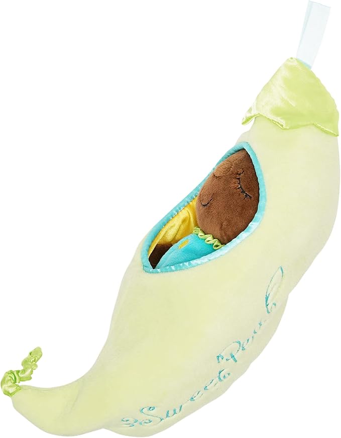Manhattan Toy Snuggle Pod Sweet Pea Brown First Baby Doll with Cozy Sleep Sack for Ages 6 Months and Up