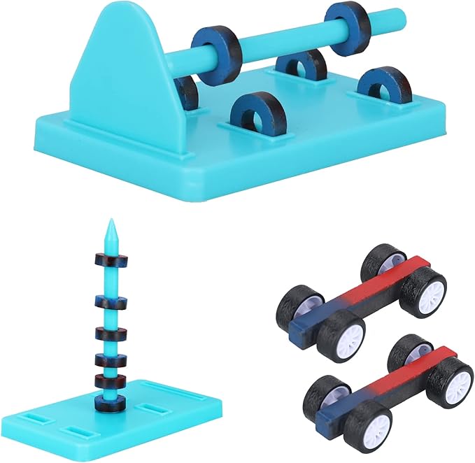 Mysterystone Science Magnets Experiment kit for Kids Physics kit for Students Stem Experiment Tools Including Horseshoe Magnets, Iron filings