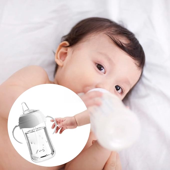 6Pack Sippy Spout Nipples Compatible with Philips Avent Natural Bottles, Trainer Sippy Cup 100% Food Grade Silicone Soft Nipple, Easy to Clean, Easy Transition from Bottle to Cup