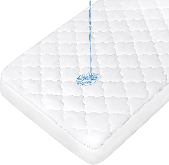 Pack and Play Mattress Pad, Compatible with Baby Trend Nursery Suite EZ-Fold Playard, Pack and Play Mattress Sheets Cover Protector Waterproof Soft Quilted