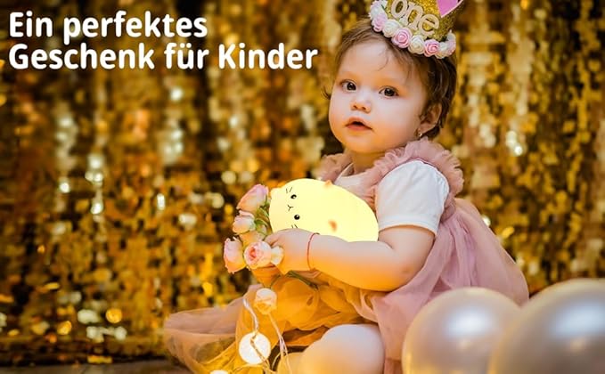 Tremdwoto Cat Night Light for Kids,Cute Colorful Night Light Baby Girl Squishy Night Lights Lamp 3 Hour Timer Kitty Light USB Rechargeable Nursery Lamp Nightlight ，Gifts for Boys and Girls