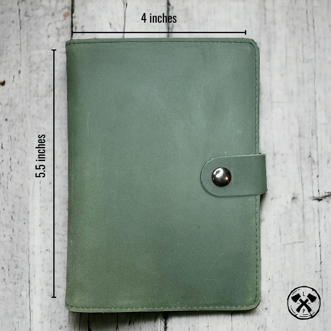 Genuine Leather Passport Holder Compatiable with and Moto Tag Wallet for Men and Women RFID Blocking for Secure Traveling and Documentation Organizer (Green)