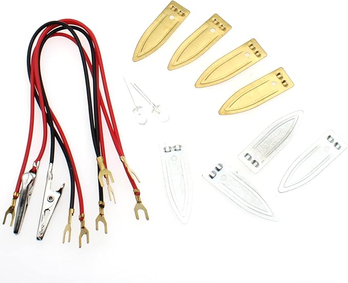 FDXGYH Fruit Battery Science Experiment Kit Orange Potato Lemon Battery Physics Teaching Experiment for DIY Home Teaching Toy School Science Project Education Subject