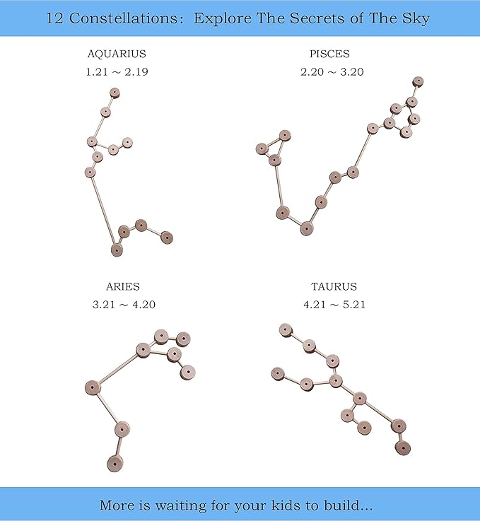 Wooden Building Blocks for Kids, STEM Preschool Learning Toys for Children, Educational Creative Construction Gift for Boys and Girls, 60 Pcs